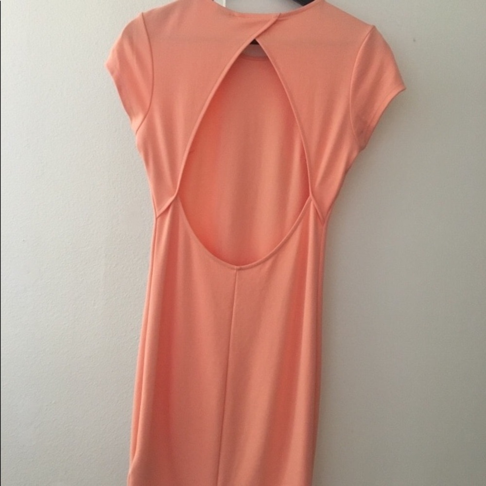 Beautiful coral dress party summer peach